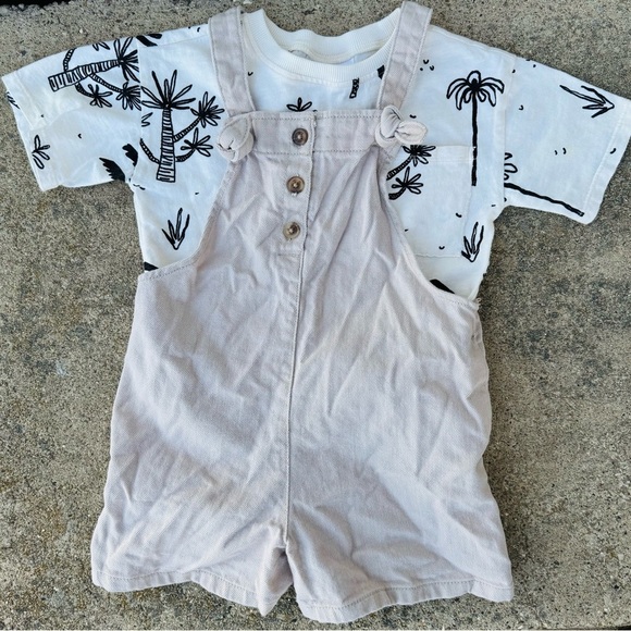 Zara Kids Palm Tree Print T-Shirt - Black and White - Picture 5 of 5